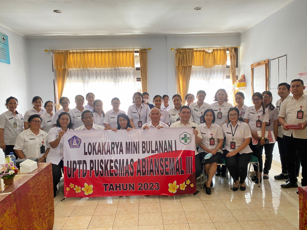 Kegiatan Mini Loka Karya Bulanan UPTD Puskesmas Abiansemal III tgl 18 Januari 2023